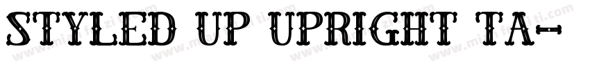 Styled Up Upright Ta字体转换